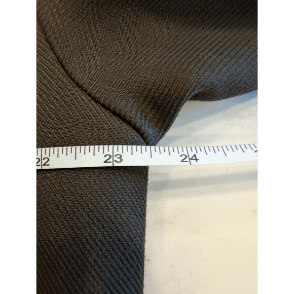 ZARA Oversized Brown Longline Coat Wool Look Lined Womens XL Pea Coat Winter - Picture 6 of 7